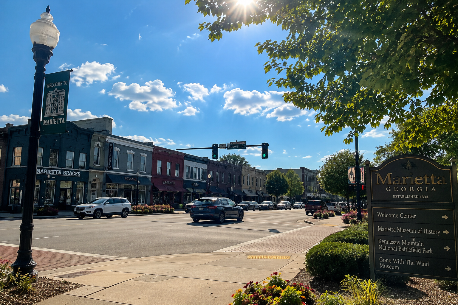 Hot Summer Day in Marietta, GA